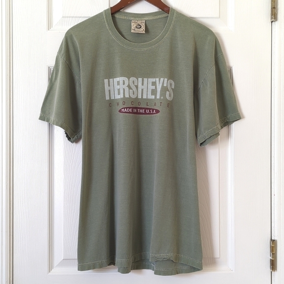 Anvil Other - Anvil 2000 Y2K Vintage Hershey's Chocolate Short Sleeve Crewneck T-shirt Sage L